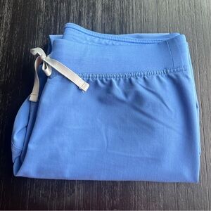 figs livingston scrub pants - ceil blue